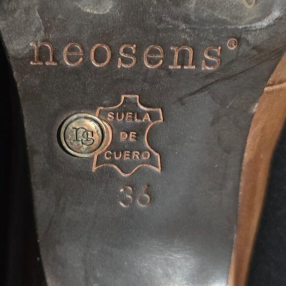 Neosens Anthropologie Women Leather Brown Size 36 Ankle Boot - Picture 6 of 7